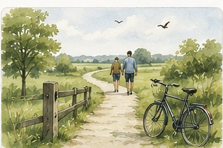 Wandelen en fietsen